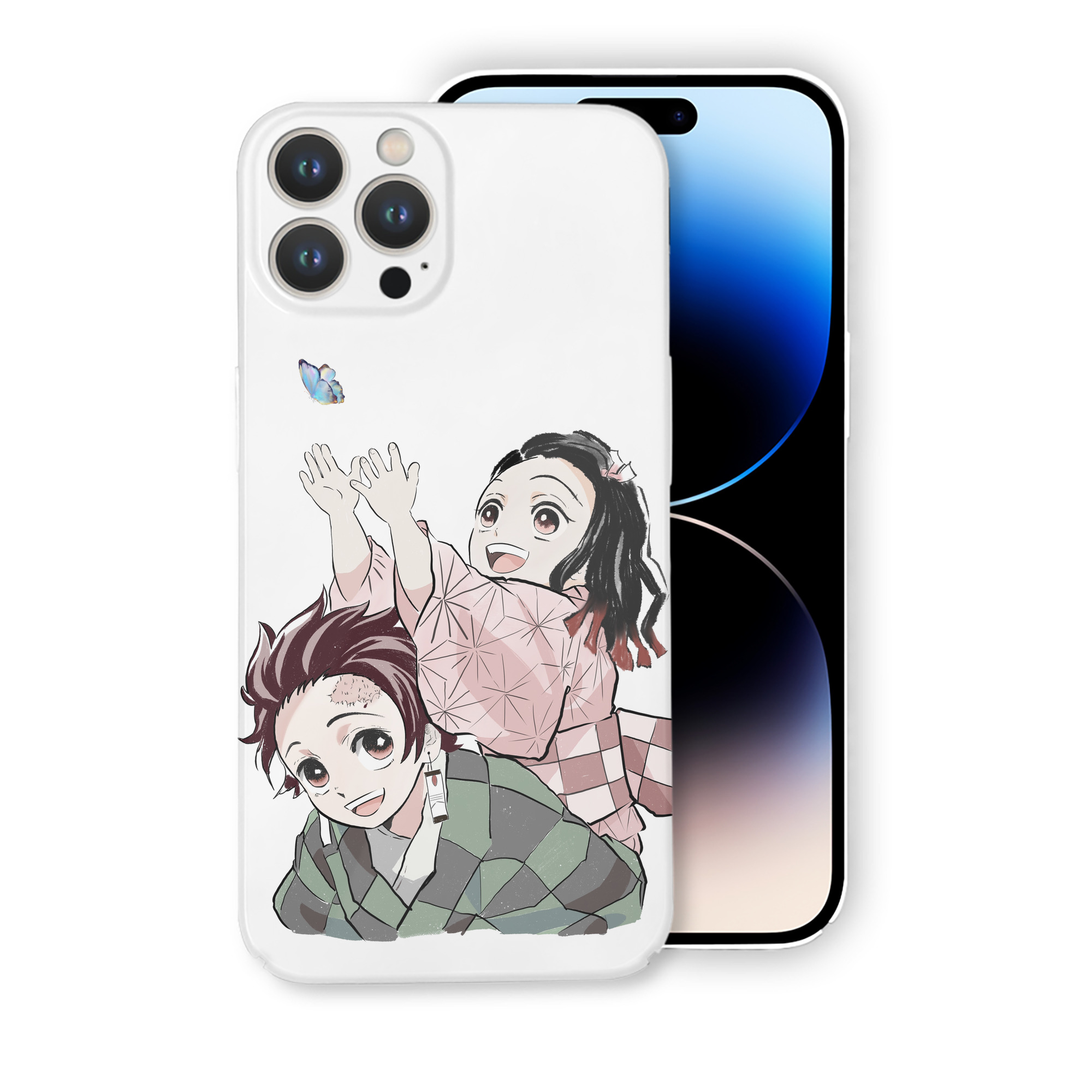 （画像用） 鬼滅の刃（きめつのやいば）竈門 禰󠄀豆子／かまど ねずこ Kamado Nezuko 【iPhone 14シリーズ対応】ハードケース
